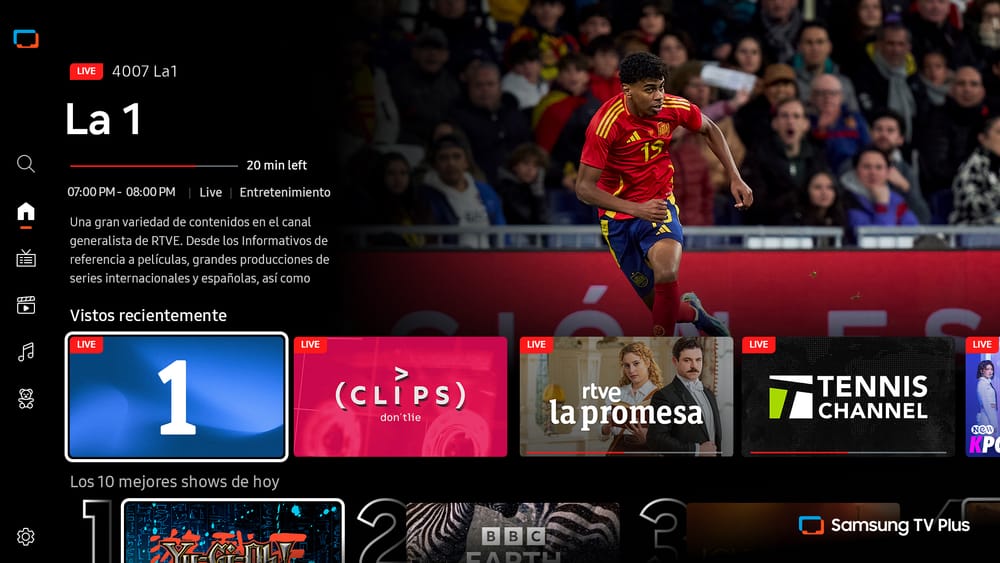 Imagen promocional de Samsung TV Plus