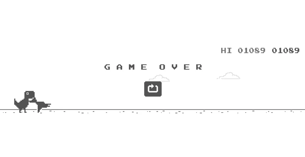 Juego del dinosaurio de Chrome