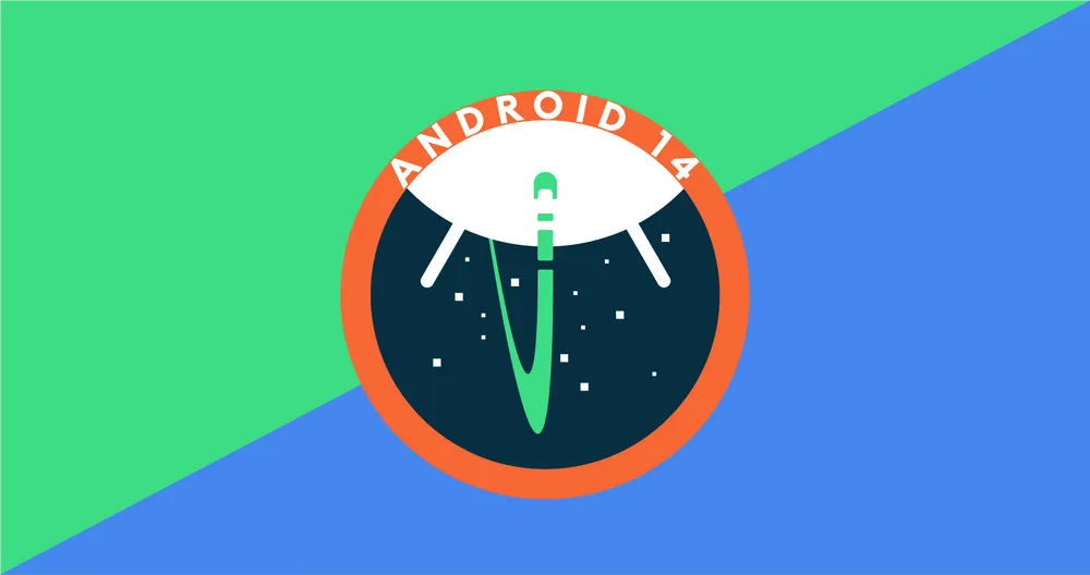 Logo de Android 14