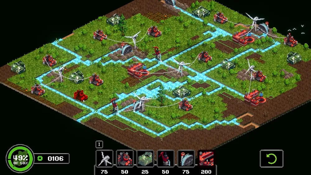 Captura de pantalla del juego Terra Nil Prototype