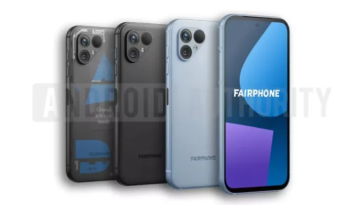 Dispositivo Fairphone 5 en dos colores