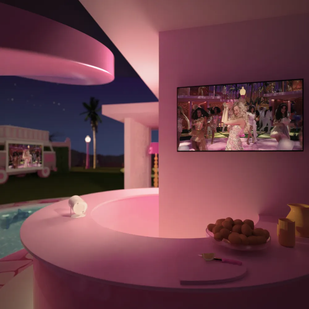 Casa de BARBIE en colaboración con Samsung.