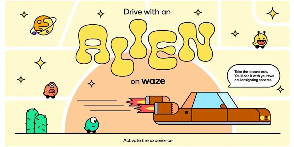 Waze extraterrestr