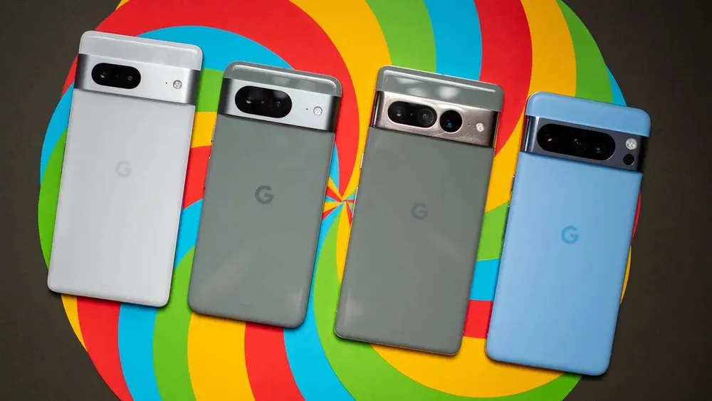 Diferentes dispositivos móviles de Google