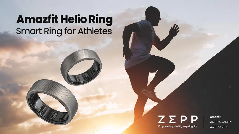 Primeras imágenes del anillo inteligente para deportistas Amazfit Helio Ring.