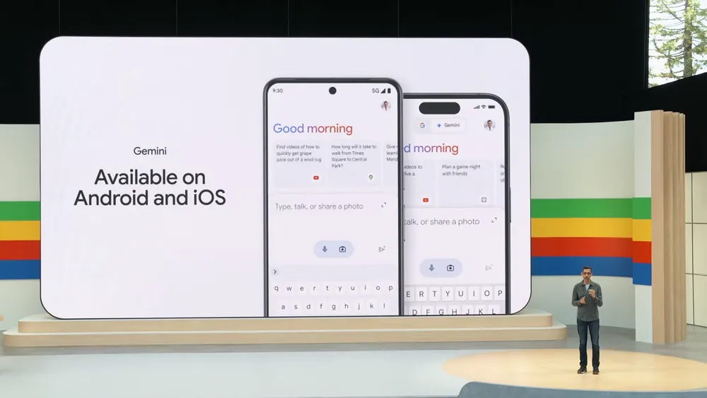 Captura del evento Google I/O 2024