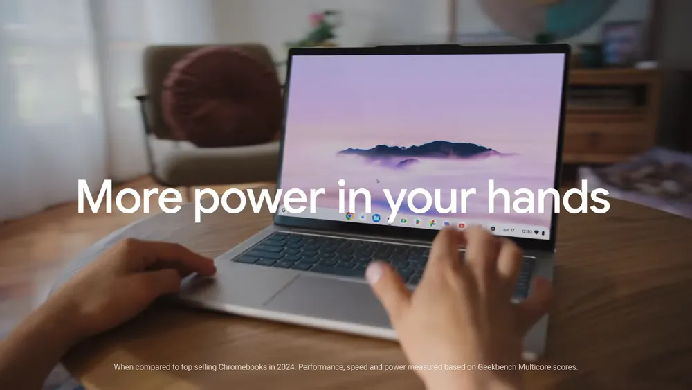 Imagen promocional del nuevo Lenovo Chromebook Plus 14