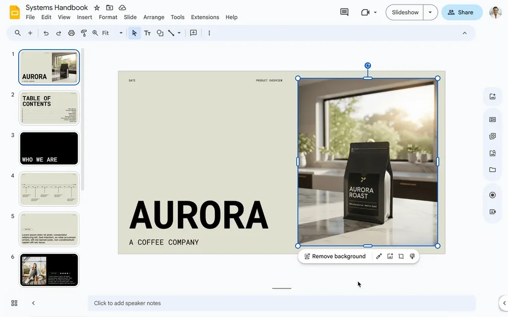 Edición de imágenes con Gemini llega a Google Slides y Vids