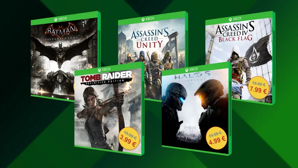Halo 5, Tomb Raider, Assassin's Creed Black Flag y más juegos en oferta para Xbox