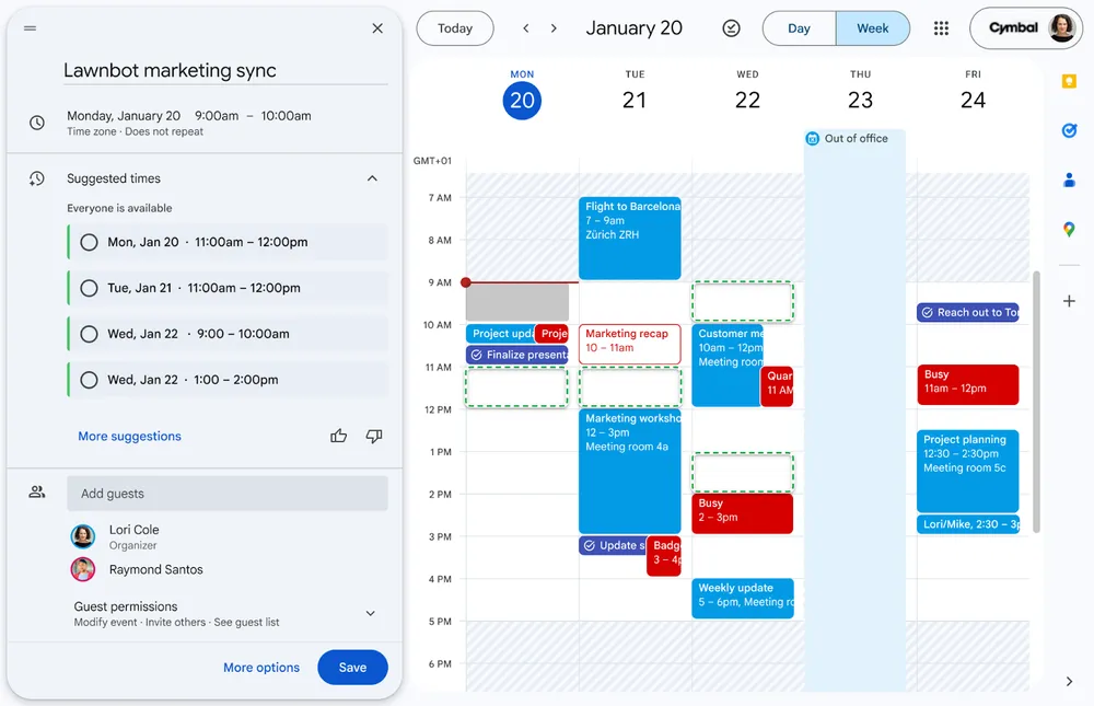 Google Calendar se vuelve más inteligente con Gemini