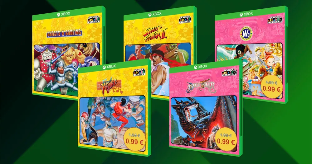 Algunos de los juegos en oferta de Capcom para Xbox por menos de 1€ cada uno