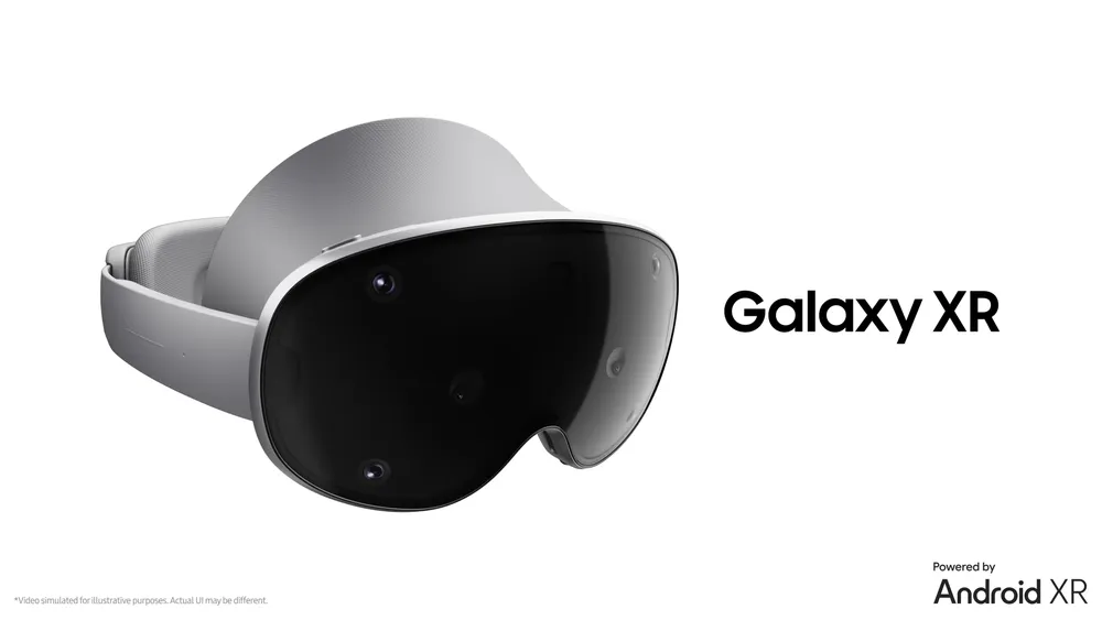 Fotograma del vídeo de presentación de las Samsung Galaxy XR