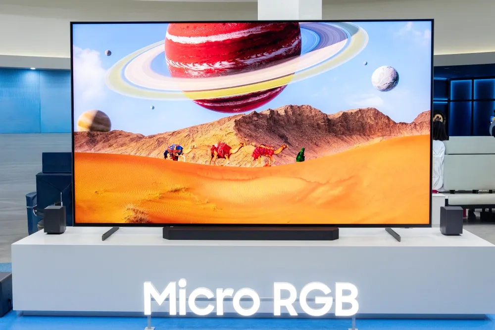 Imagen promocional de la tecnología Micro RGB de Samsung